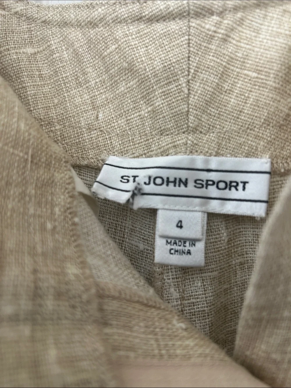 Neutral Lightweight Linen Blend Pants